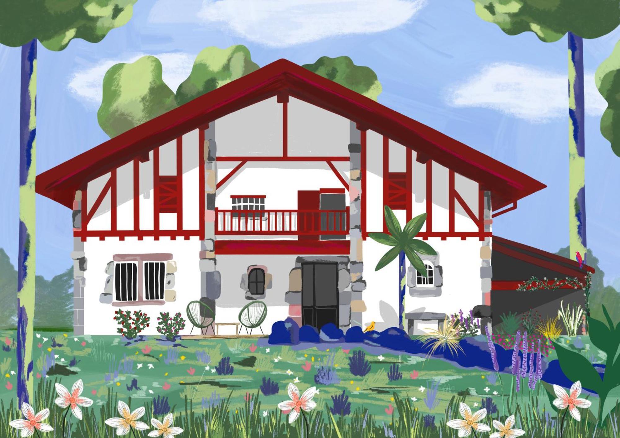 Maison D'Hotes Villa Xaran Erdian Espelette Exterior foto
